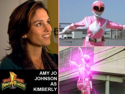 A wallpaper I made of Kimberly the Pink Ranger with Microsoft Paint